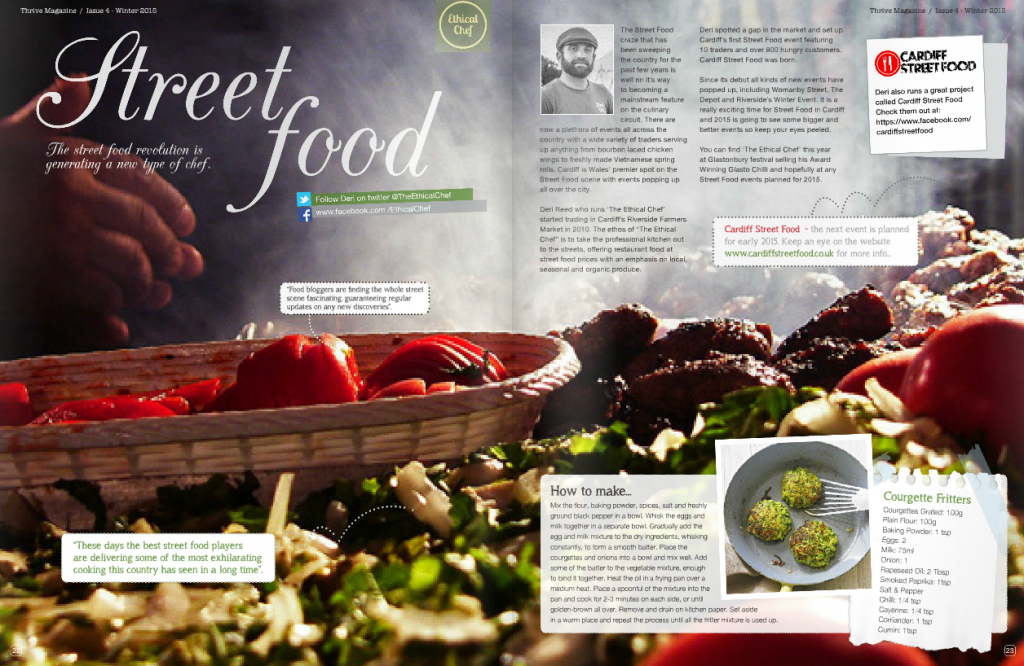 Deri Reed talks Street Food with Thrive Food Magazine